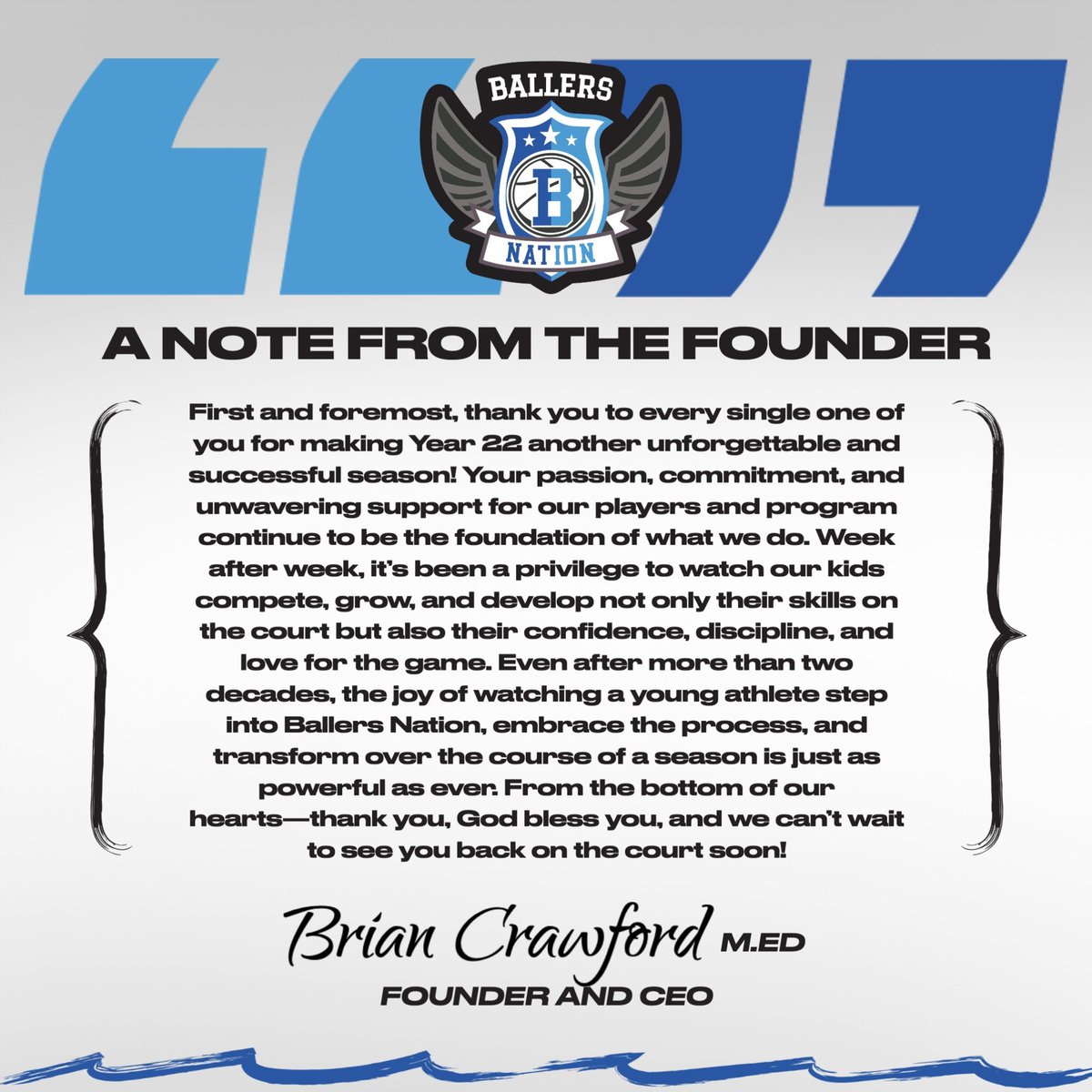 THANK YOU 🤝 FAMILY 🙏.. 

Ballers Nation Basketball 💙🩵.. Year 2️⃣2️⃣✅ #GodDid