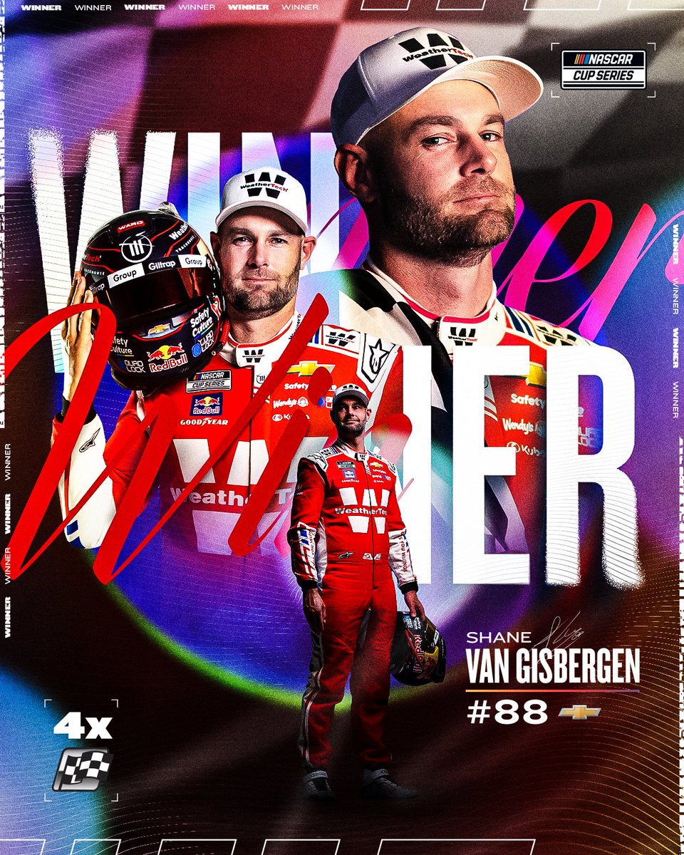 NASCAR (@nascar) on Twitter photo His road-course reign continues!
<a href="/shanevg97/">Shane van Gisbergen</a> wins at <a href="/WGI/">Watkins Glen International</a>! His road-course reign continues!
<a href="/shanevg97/">Shane van Gisbergen</a> wins at <a href="/WGI/">Watkins Glen International</a>!