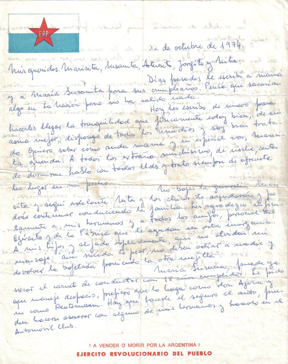 A las 19 hs estaré conversando con el historiador Eduardo Lazzari x TN, hablaremos sobre el ataque a la Fábrica Militar de Villa María x parte del ERP y el secuestro de mí padre, sucedido hace 51 años.