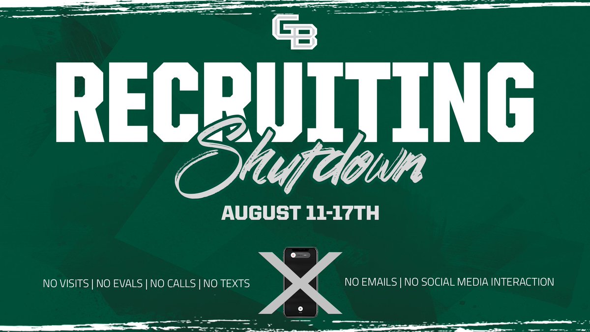 🚨RECRUITING SHUTDOWN🚨

🗓️ August 11 – August 17

We look forward to communicating again soon!

#RiseWithUs
