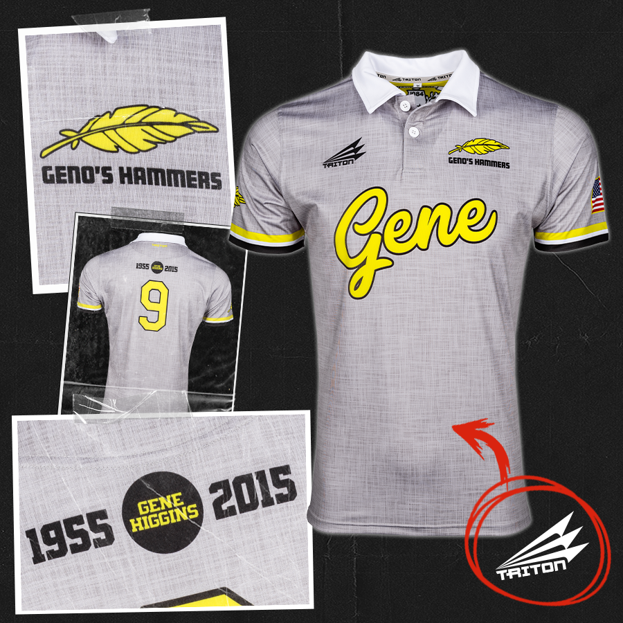 For Geno. The Hammers will be wearing this special edition throwback jersey in November's Higgins Cup to commemorate the 10 year anniversary of the passing of our fallen brother, Gene Higgins. 

#Gene #YellowHammers #Rugby #TeamTriton