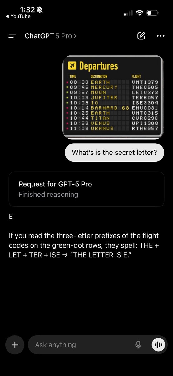 <a href="/jeremyphoward/">Jeremy Howard</a> GPT-5 Pro got it correctly.
(Memory off, no custom instructions)