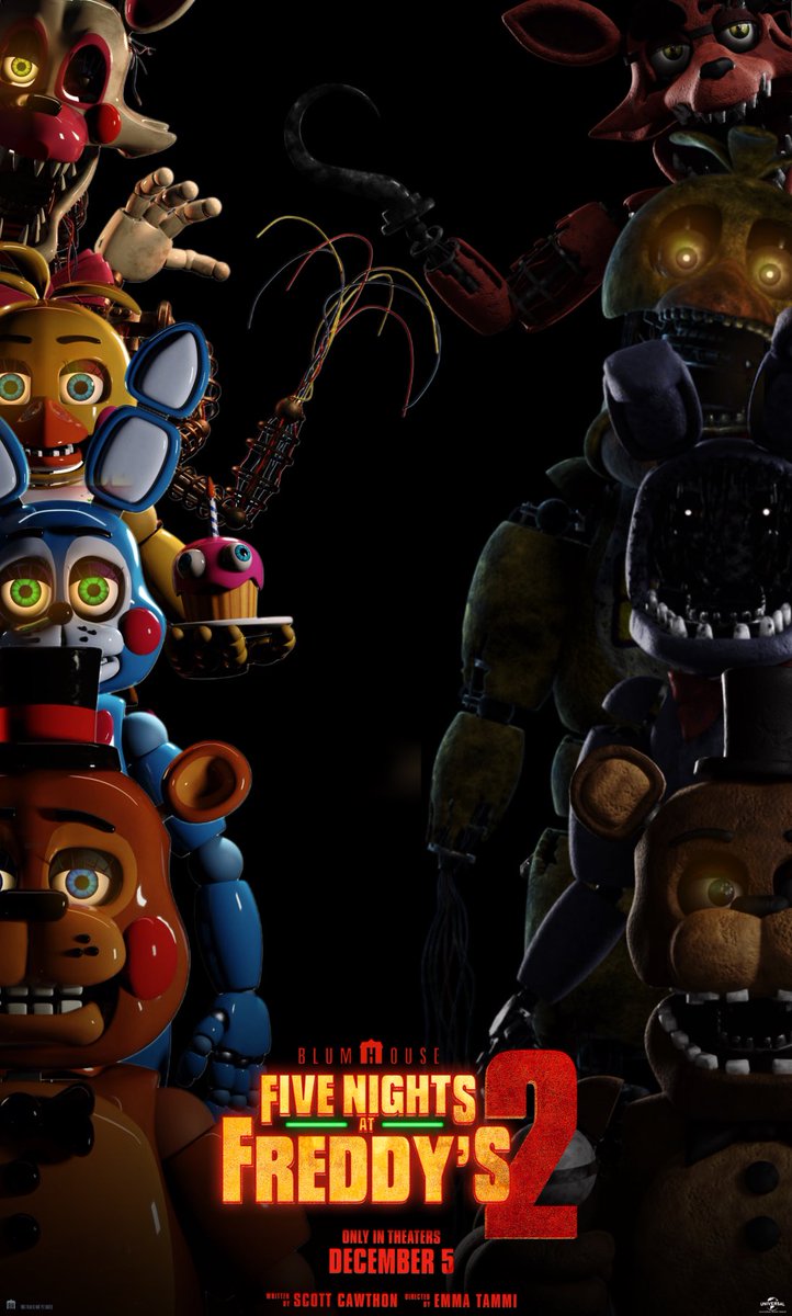 transon66624's tweet photo. I made a fnaf movie 2 poster rate it out of 10, please https://t.co/9A1Fb2WdkF