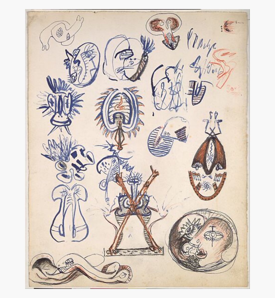 Love the pollock drawings, much more than this paintings. Upon seeing Pollock's drawings Picasso fell to his knees, saying that he would never be able to create anything as good as these.