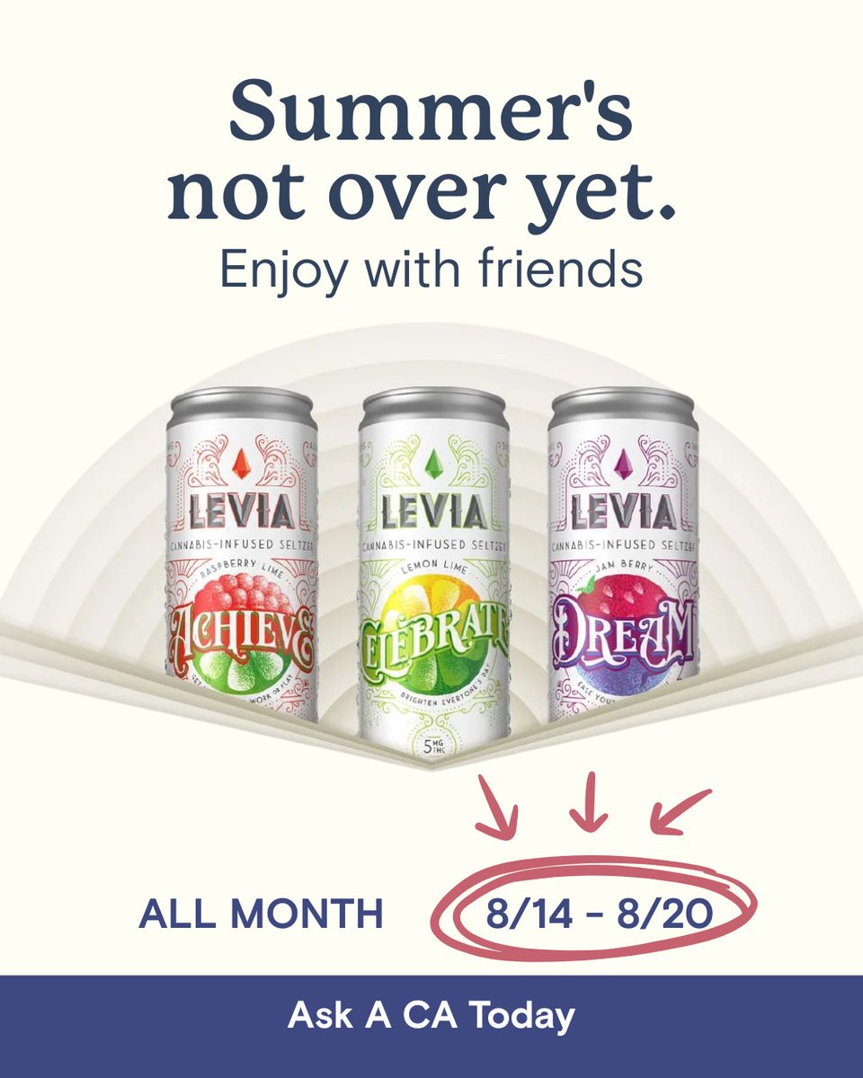 Chill vibes and sparkling refreshment. Here's to sunny days with friends.