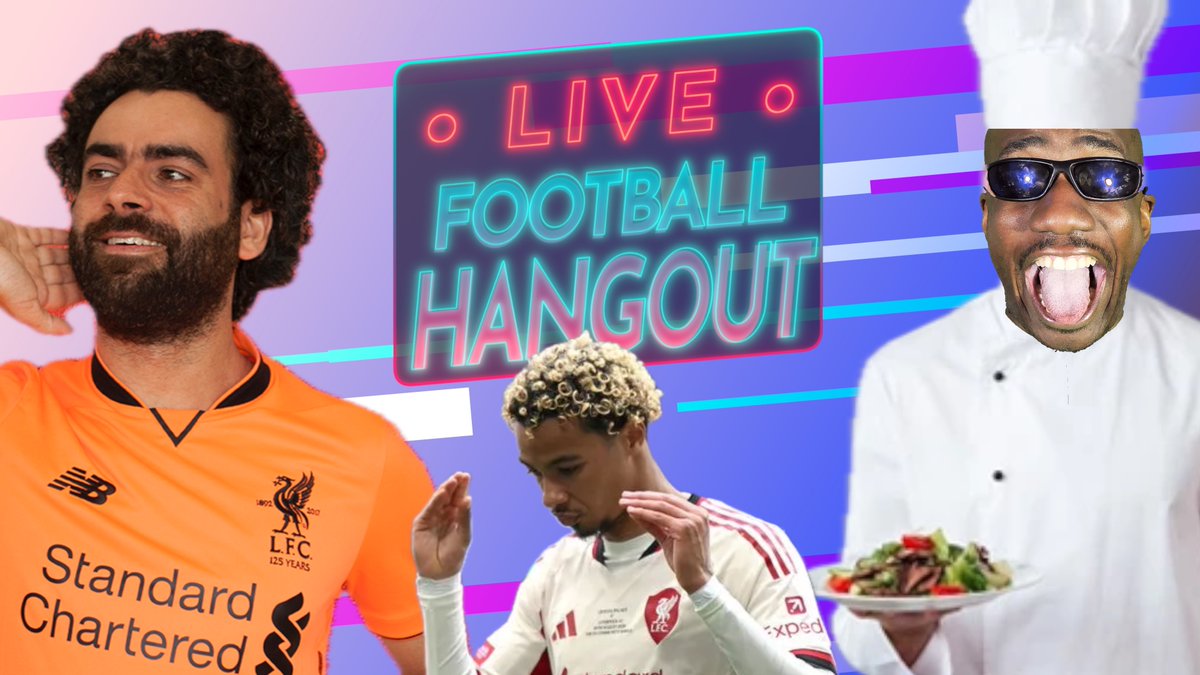 🚨 - Salah Disasterclass | Ekitike and Wirtz IMPRESSIVE debuts | Frimpong vs. Salah | Chelsea PIMP Milan | EPL Preview. Football Hangout top of the hour. Link dropping in a few! BRING TWO MEALS!

🚨 - youtube.com/watch?v=2A8aGR…