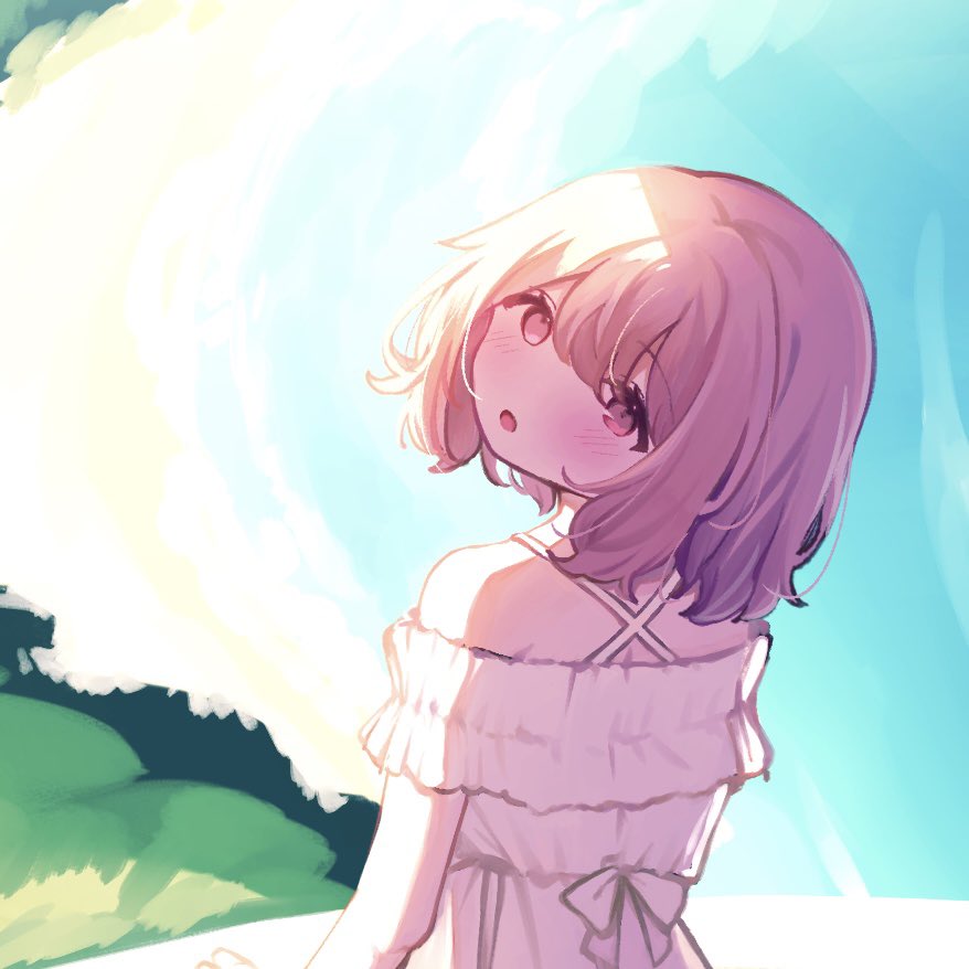 別垢で描いた絵、顔がかわいすぎるので見てください