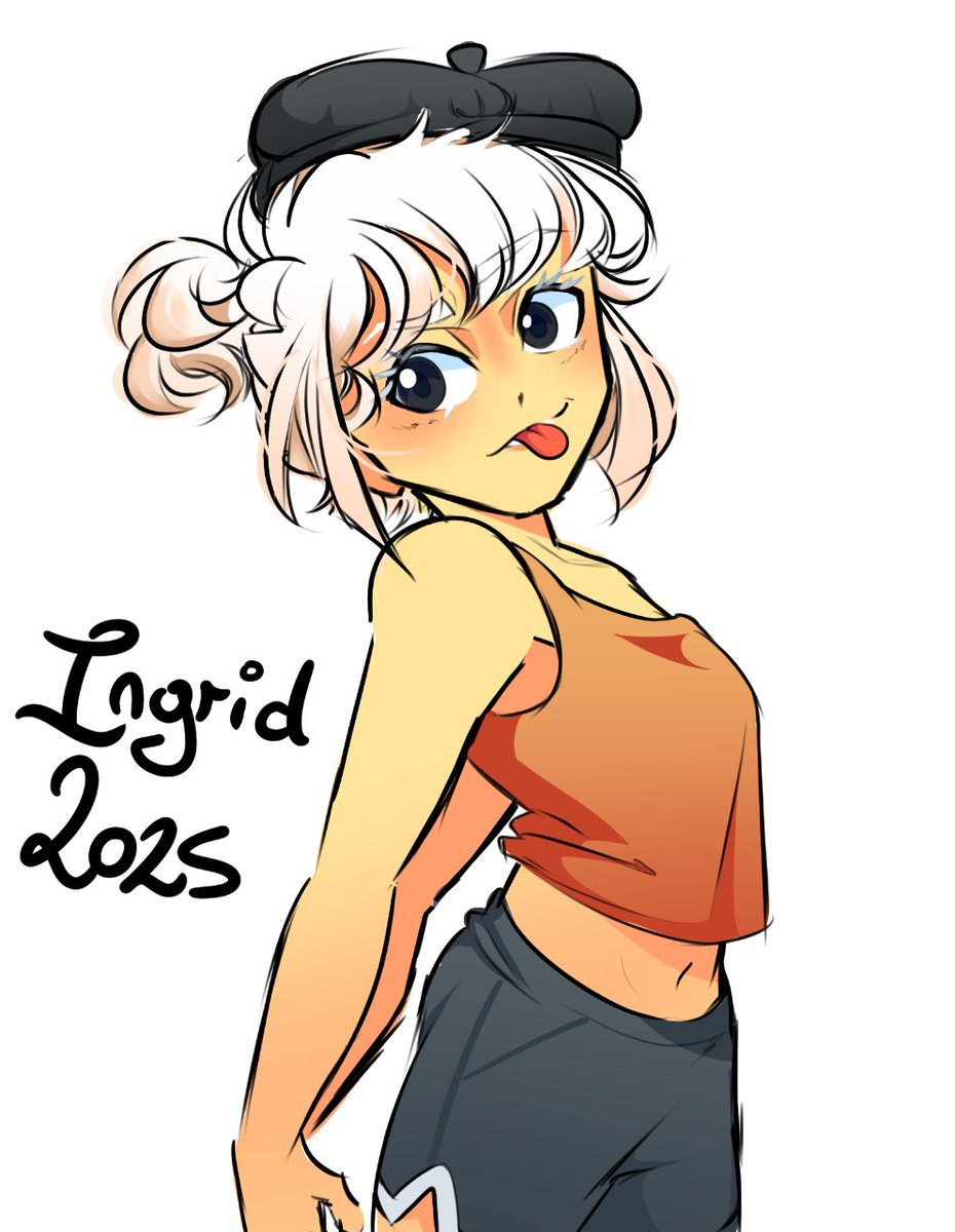 un boceto pintado rapido de un personaje viejo mío que hice mientras estaba al pedo hablando con amigos.

se nota que cuando no es un dibujo que me piden me da tremenda paja hacer lineart.