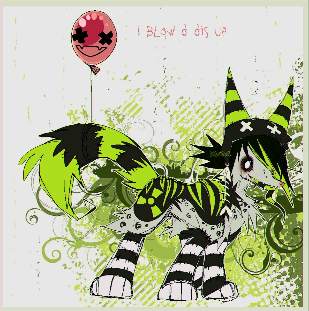 MAIMEDW0LF's tweet photo. Yappy mutated coyote ⚠️🎈
☣️🦖⛓️🧪🖤🦠☠️🔋☢️ https://t.co/3PdwyMmoCM