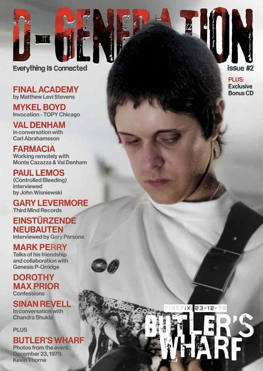 WraithProd's tweet image. Farmacia are featured with an exclusive interview in the upcoming D-Generation Magazine, including the band working alongside legendary artists such as Val Denham and Monte Cazazza. CD comp, 96 pages, A5 size. Limited to 400. Taking pre-orders now!

ultramailprod.bandcamp.com/merch/d-genera…