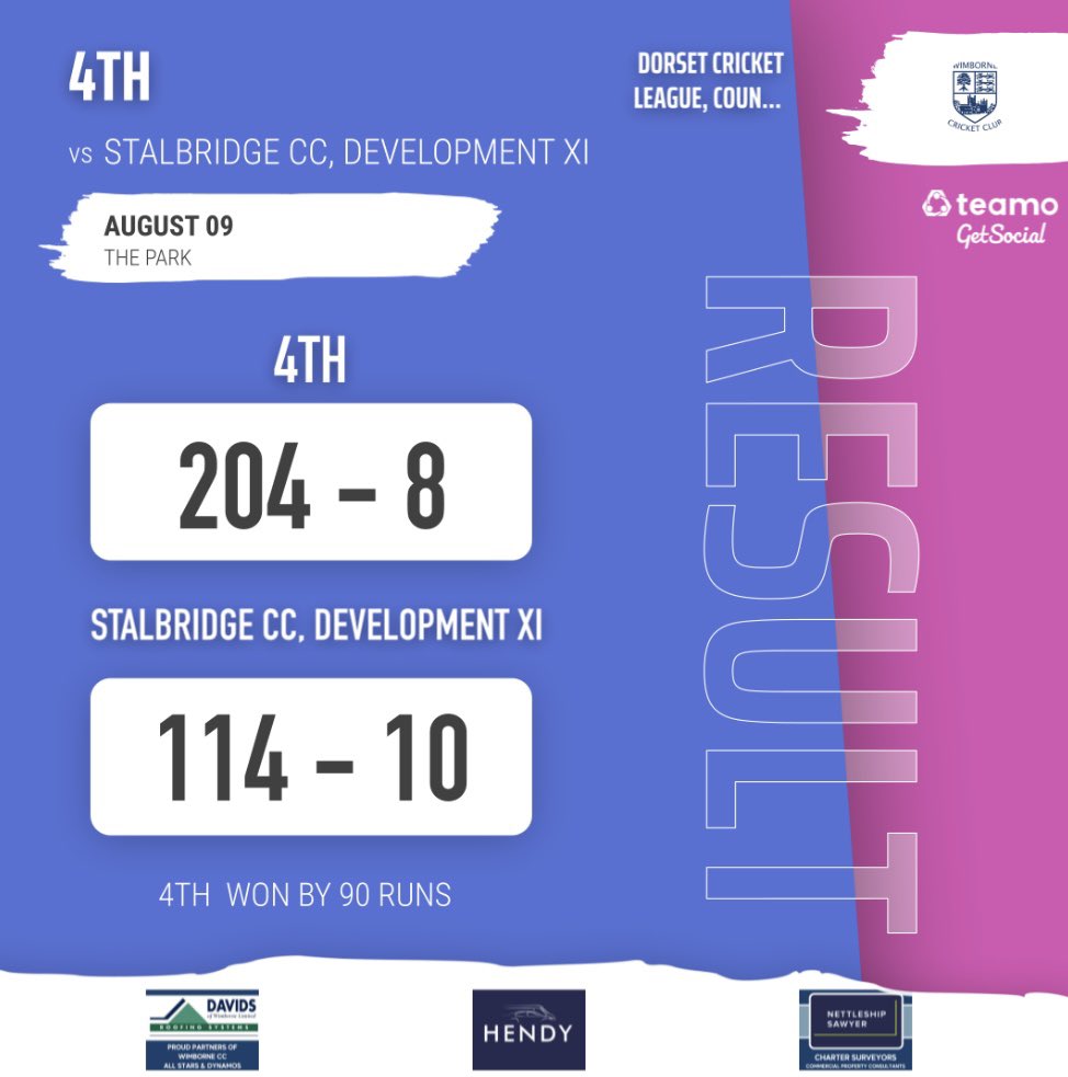 Wimborne CC tweet media