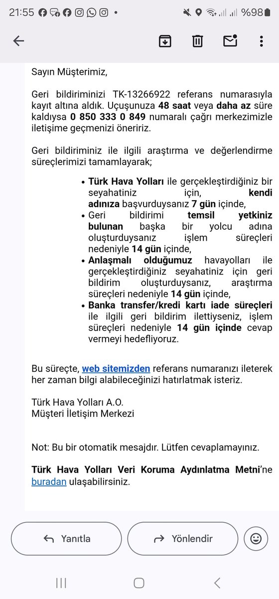 DrKeremDundar's tweet photo. @TK_HelpDesk Evet az zaman kaldı ama yurt dışından bu numarayı arayamiyorum https://t.co/TyGE7llU9M