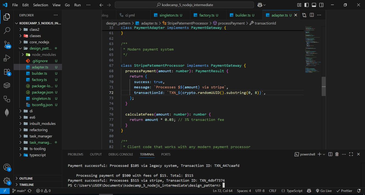 mdmuche's tweet photo. Software Design Patterns Simplified

In software engineering, a pattern is a proven reusable solution to a common problem in software design. They help make your code more maintainable, scalable, and flexible.

#nodejs #backend #kodecamp https://t.co/m3NoPdPXb8