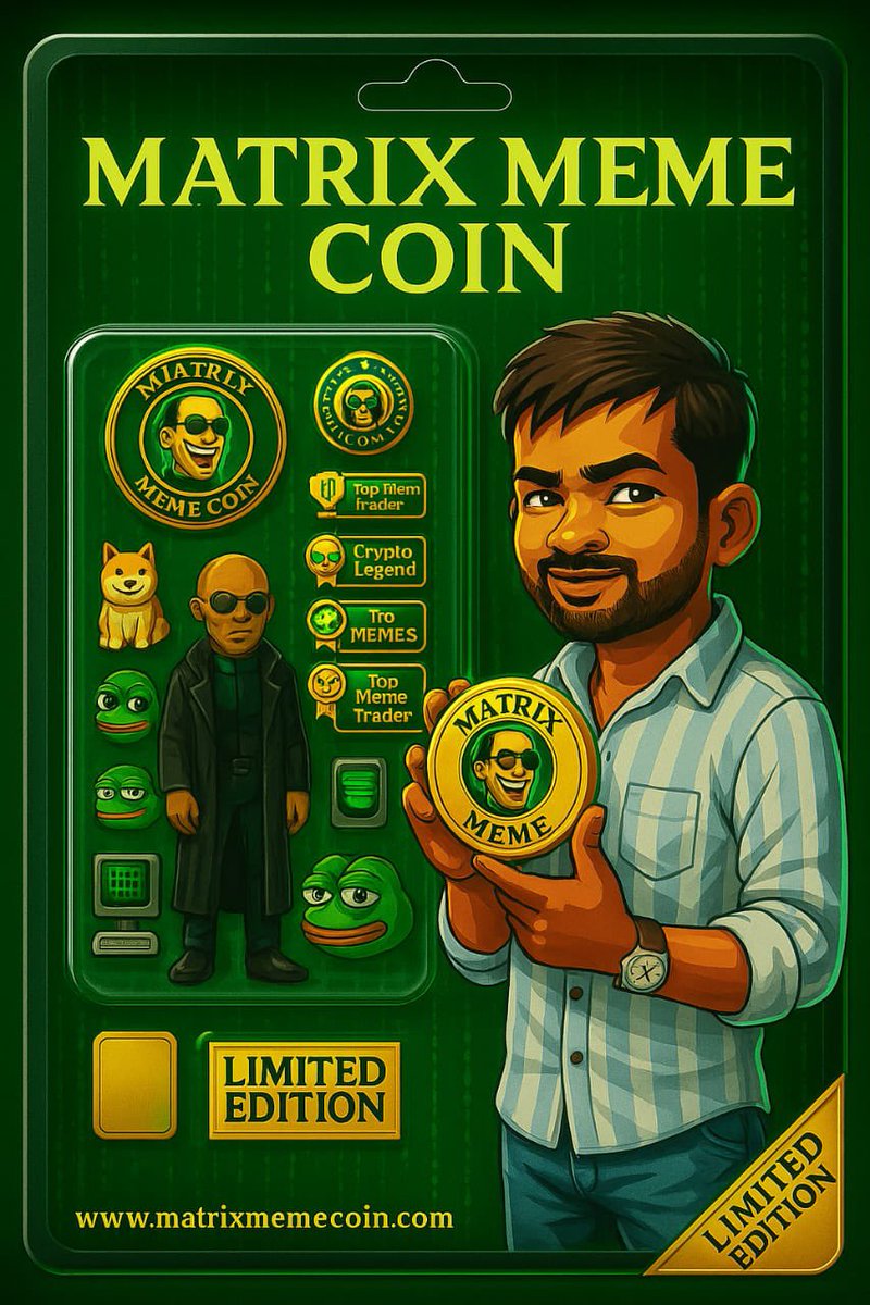 ranjeetcrypto's tweet photo. π The Meme-trix is loadingβ¦ π
$MATRIX Meme Coin is launching soon! πππ°
Follow us for memes, madness & moon missions ππ₯
Twitter: @MatrixMemeCoin
Instagram: @matrixmemecoin
Telegram: https://t.co/E19hfIVpbh
#MatrixMeme #CryptoMeme #Solana #LaunchingSoon https://t.co/4FHVmgAV0u