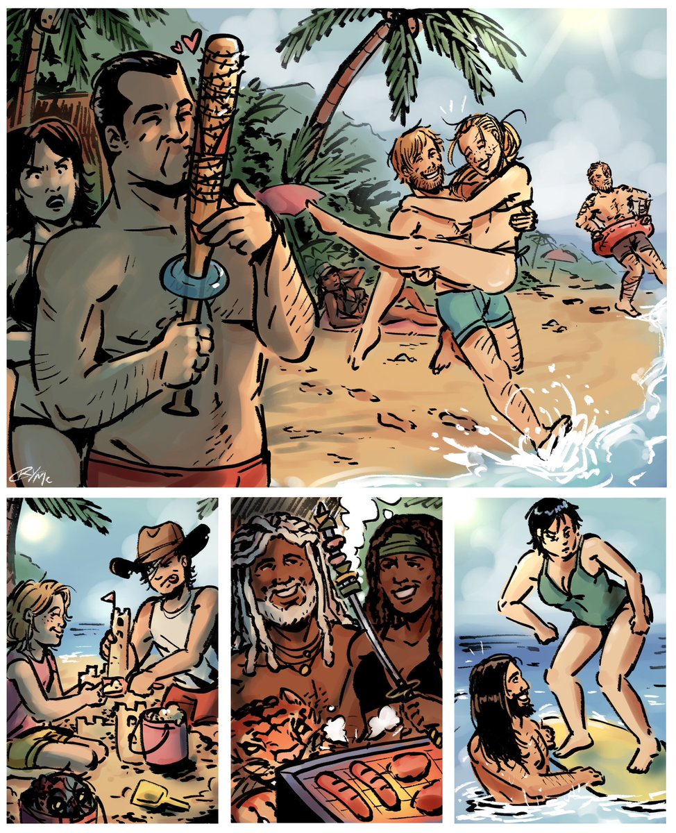 Taco0000oo's tweet photo. Alexandria vs Saviors beach break 

#TWD #TheWalkingDead https://t.co/pGv77qIfxt