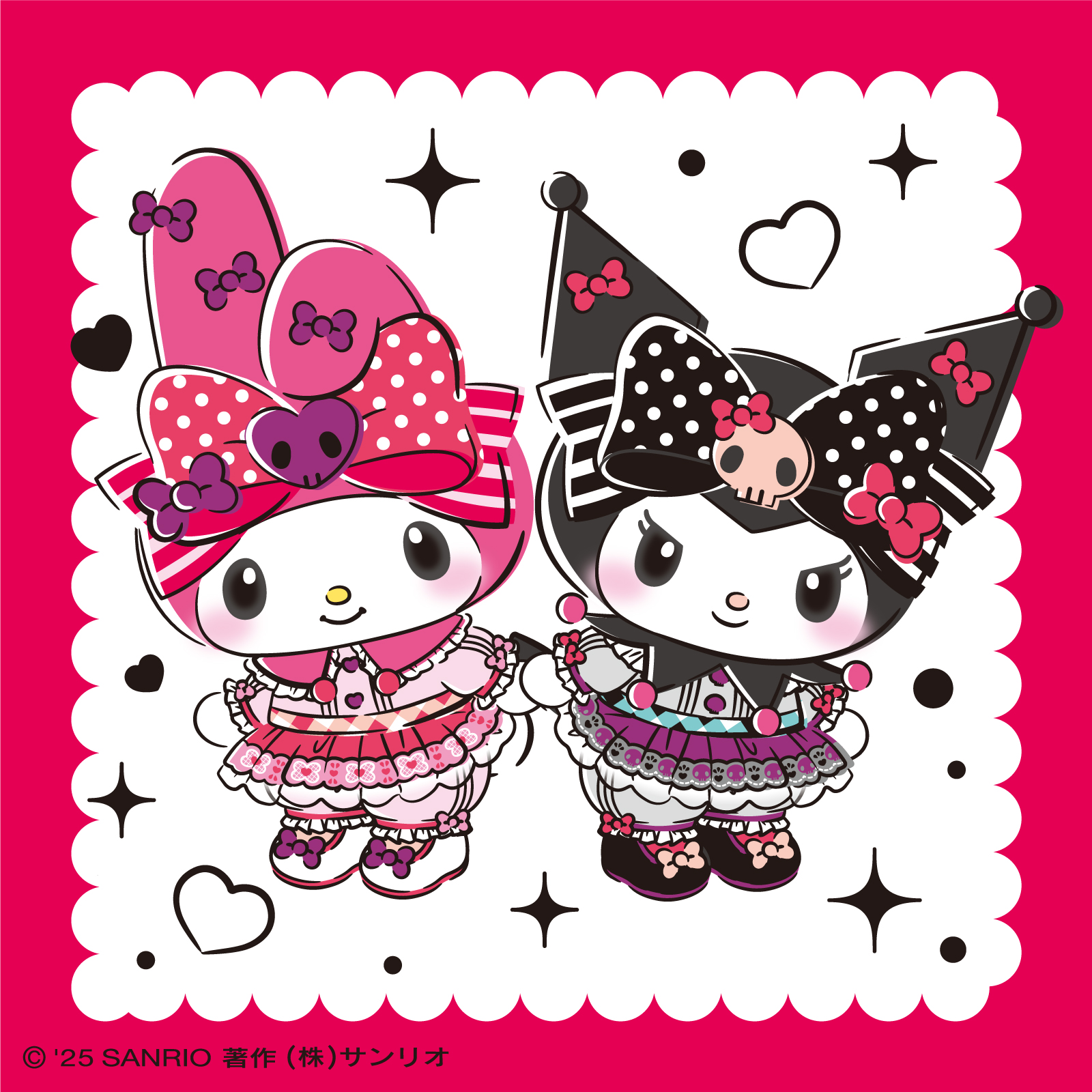 マイメロDです。 My Melody ＆ Kuromi 50th＆20th Anniversaries