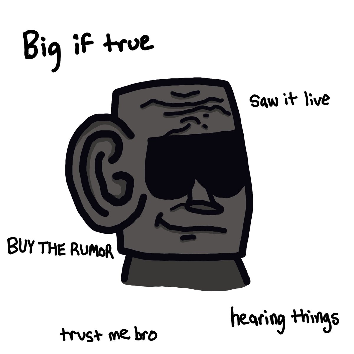 Alright the truth is out 🗿

Stonefaces were the V.0 of <a href="/bitcoinshroom/">Bitcoin Shrooms</a> , we didn’t plan on revealing this so soon but a rumor got out 👀

In 2023 made the difficult and perhaps ironic decision that Stonefaces were too refined to release in its original form 🪨

So we shroomed it.