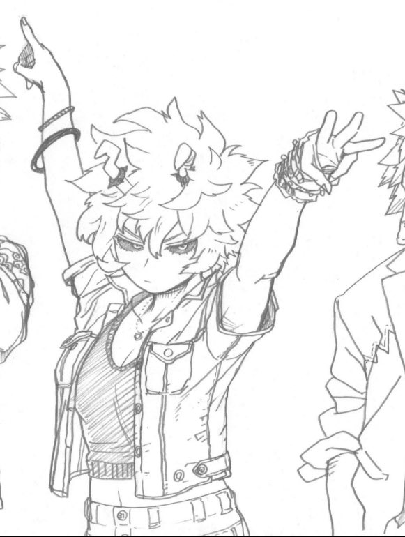 Ashido_Enjoyer's tweet photo. Besides her hero costume, what is your favorite outfit that Mina has worn? The first image is probably my favorite, but the second one is a pretty close contender https://t.co/FxRcsQkXmw