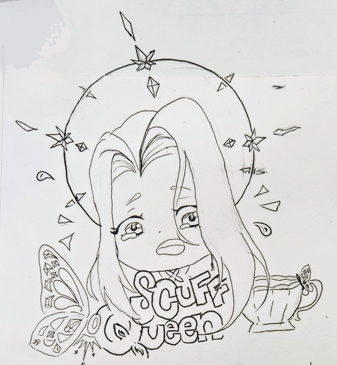 Navincerin's tweet photo. VTuber Alphabet - Letter A for #amalee 

Trying to get into a doodling habit :) 
#art #vtuber https://t.co/Xds2yO7oNJ