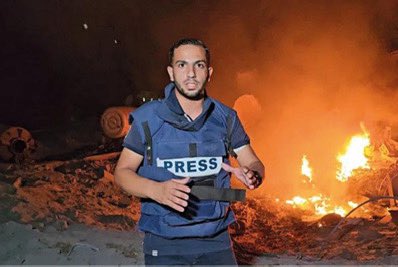 votevega26's tweet photo. Anas Al-Sharif lives in Jabaliya refugee camp in the northern Gaza Strip, which has been repeatedly attacked by Israeli tanks, planes, and drones since October 7, 2023.  He graduated from the media faculty at Al-Aqsa University in Gaza City, and works for Al Jazeera, specializing in radio and television coverage. Anas also uses his social media platforms – Instagram and Twitter – to instantly share reports and videos documenting the genocide in Gaza, allowing an international audience to get a sense of the unfolding nightmare of the genocide. Al-Sharif received the Best Young Journalist Award in Palestine in 2018 for his reporting on Gaza. He and his family have become targets for repeated Israeli intimidation and threats.

In December 2023, his family’s house was bombed, and his 90-year-old father was killed. Tragically, due to his poor health, Al-Sharif’s father was unable to accompany the rest of the family, who were evacuated to an UNRWA school. On November 22, Al-Sharif had reported receiving threats from Israeli military officers via phone. The journalist told Al-Jazeera that he had received multiple phone calls from officers in the Israeli army instructing him to cease coverage and leave northern Gaza. In addition, he received voice notes on WhatsApp disclosing his location. The Committee to Protect Journalists (CPJ) was already very aware of the pattern of journalists in Gaza reporting that they had received threats and, subsequently, that their family members had been killed. “The killing of the family members of journalists in Gaza is making it almost impossible for the journalists to continue reporting, as the risk now extends beyond them also to include their beloved ones,” said CPJ Middle East and North Africa Program Coordinator Sherif Mansour. But journalists like Al-Sharif have continued to put themselves in the eye of the storm and persist in their honorable global advocacy.