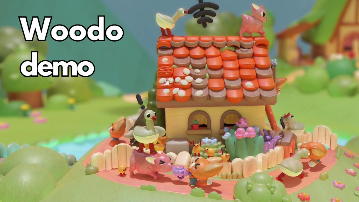 Woodo demo-'Follow Foxy and Ben the frog through a series of interconnected dioramas, each capturing a unique moment from their shared adventure'
Completely charming game from <a href="/YulliaProhorova/">Julia ✨WOODO - free demo on Stem!✨</a> 

Watch
youtu.be/w2hC13Pnrpc
Wishlist
tinyurl.com/ykc2ns8a

#indiegame #cozygame