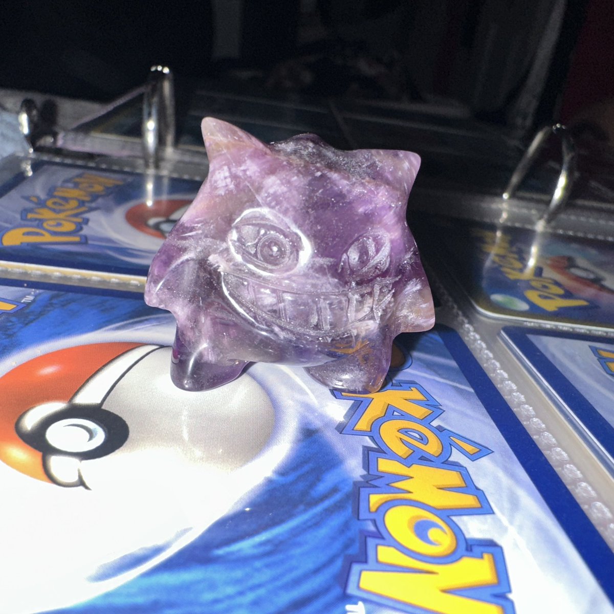 A local festival booth sold me some pokémon carvings. Lost my miiiind they’re not too shabby 😎