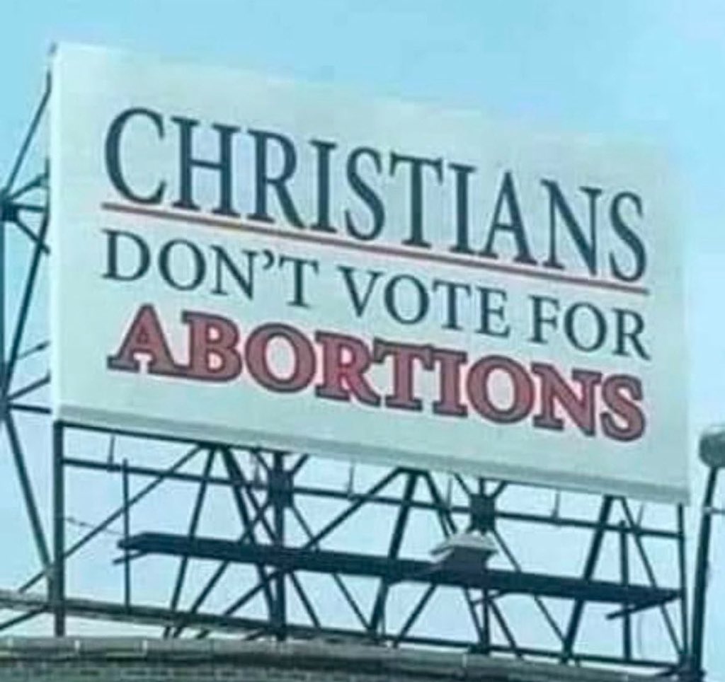 annamlulis's tweet photo. You cannot be Christian and pro-abortion. https://t.co/YXK1mvmQAD