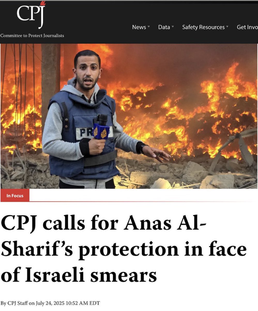 My own colleagues who I’ve worked with in news rooms for years have been silent  because they’re afraid for their careers. What kind of industry is this? What kind of world is this? He was killed wearing his press vest in a tent with his colleagues.