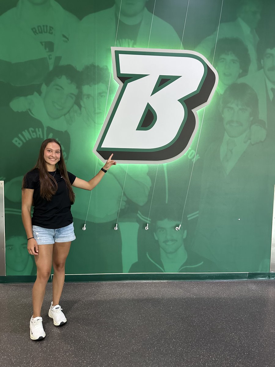 Had a wonderful time today at Binghamton University. Toured the campus and sports facilities while learning more about the softball program. Thank you Coach <a href="/JBUMP_BU/">J. Bump</a> and Coach <a href="/WilmesBrooke/">Brooke Wilmes</a> for hosting me and my family on a visit. 💚🤍