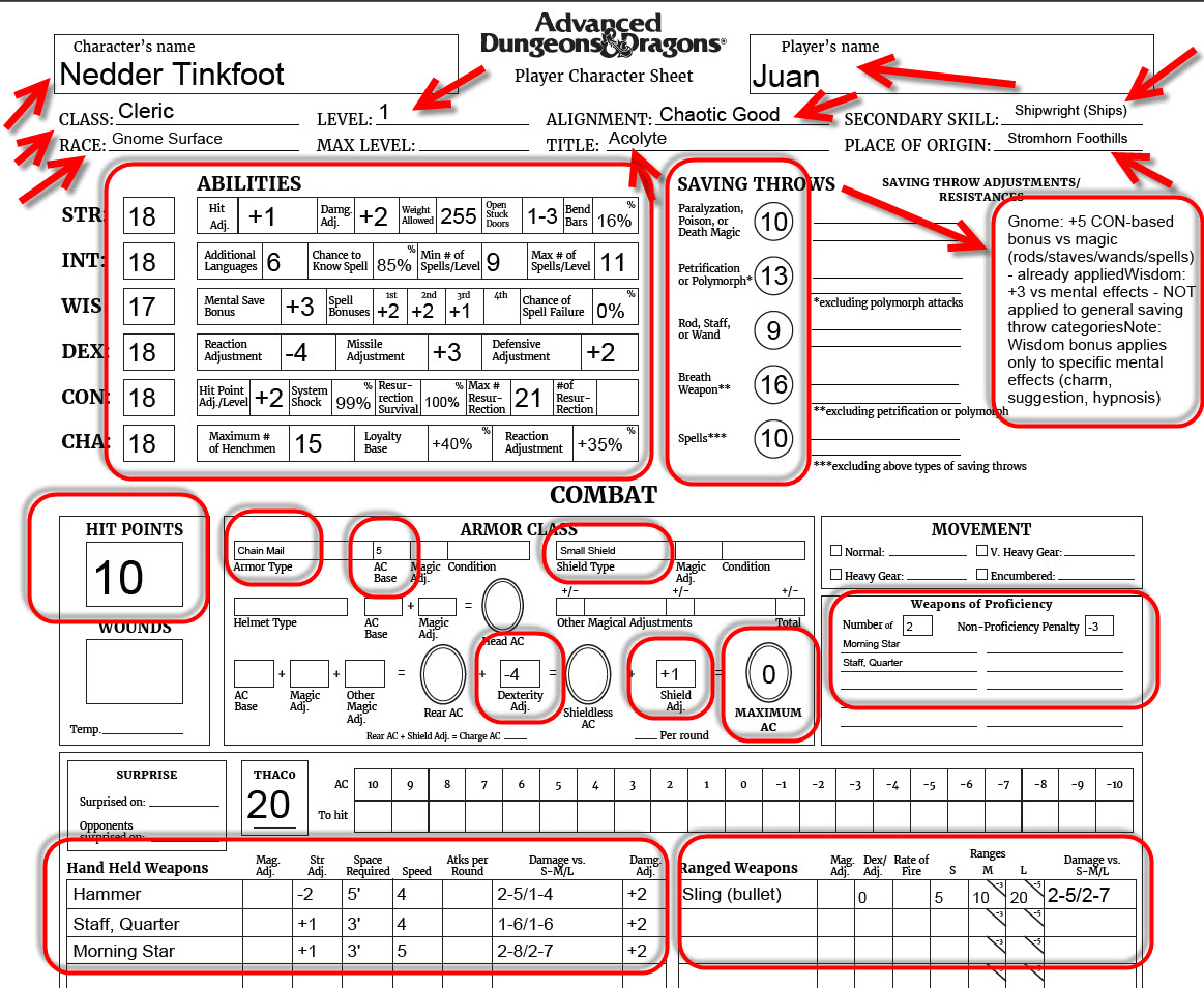 OD_RPG's tweet photo. Nearing release of AD&amp;D 1st edition character generator that follows all the obvious AND subtle rules for races and classes - mad amount of fine details. Here's a taste of the character sheets PDF. I also includes gaming (anti cheat) mechanisms 🙃#ADnD #ADnD1e #DnD https://t.co/KgPXR6njAf