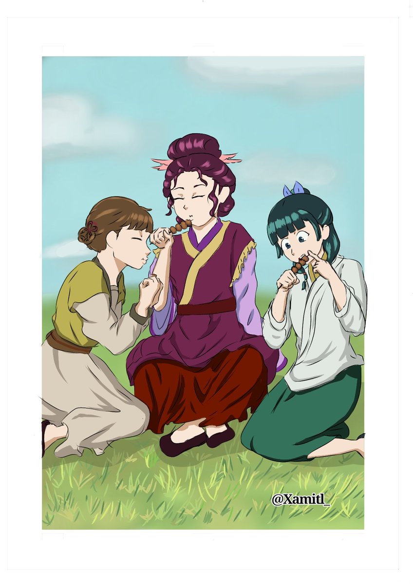 Xamitl_'s tweet photo. "El reencuentro" (Parte 1) 

#kusuriyanohitorigoto #maomao https://t.co/BcpOyIgzhj