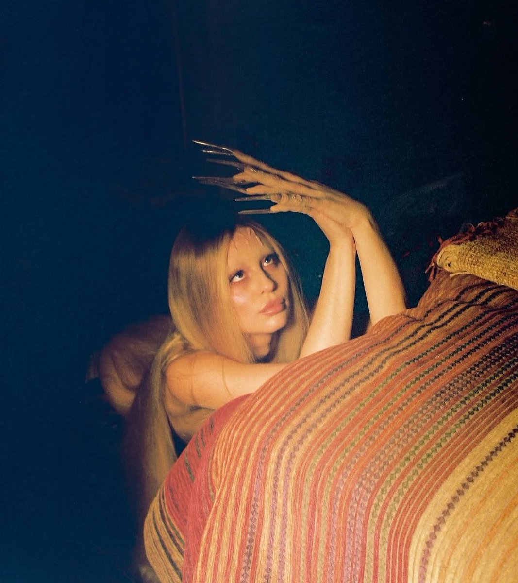 saintdemie's tweet image. petra collins shared unreleased photos of alexa demie for fairy tales to celebrate the full moon 🌕