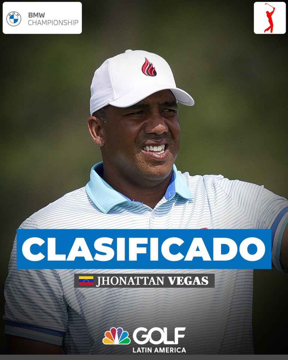 GolfChannelLA's tweet photo. MISIÓN CUMPLIDA ✅

@JhonattanVegas aseguró un lugar en el @BMWchamps y de paso, también podrá competir en todos los eventos designados del 2026 en el PGA Tour. 🎟️

¡Felicitaciones, crack! 🇻🇪 https://t.co/fWsktDA9J8