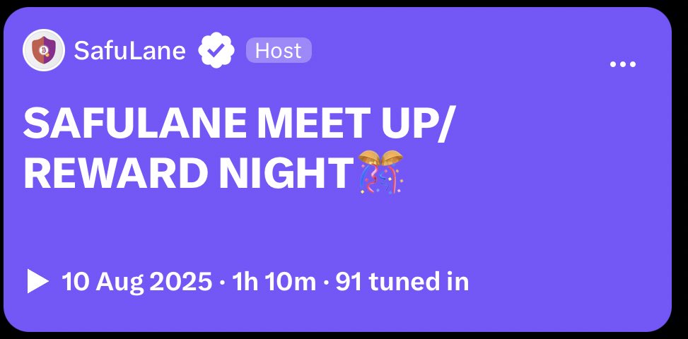 SafuLane tweet media