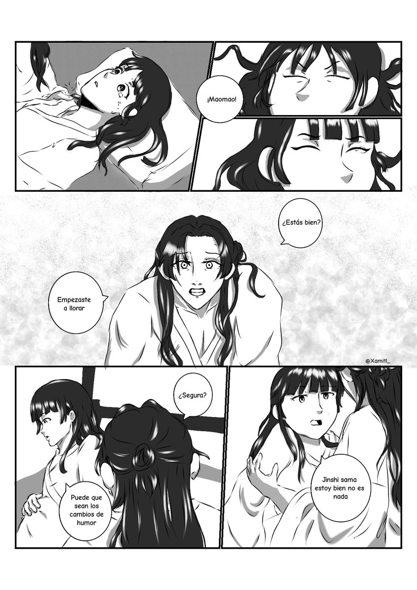 Xamitl_'s tweet photo. "El reencuentro" (Parte 3) #Maomao #jinshi #kusuriyanohitorigoto https://t.co/iBkfqIMEPG