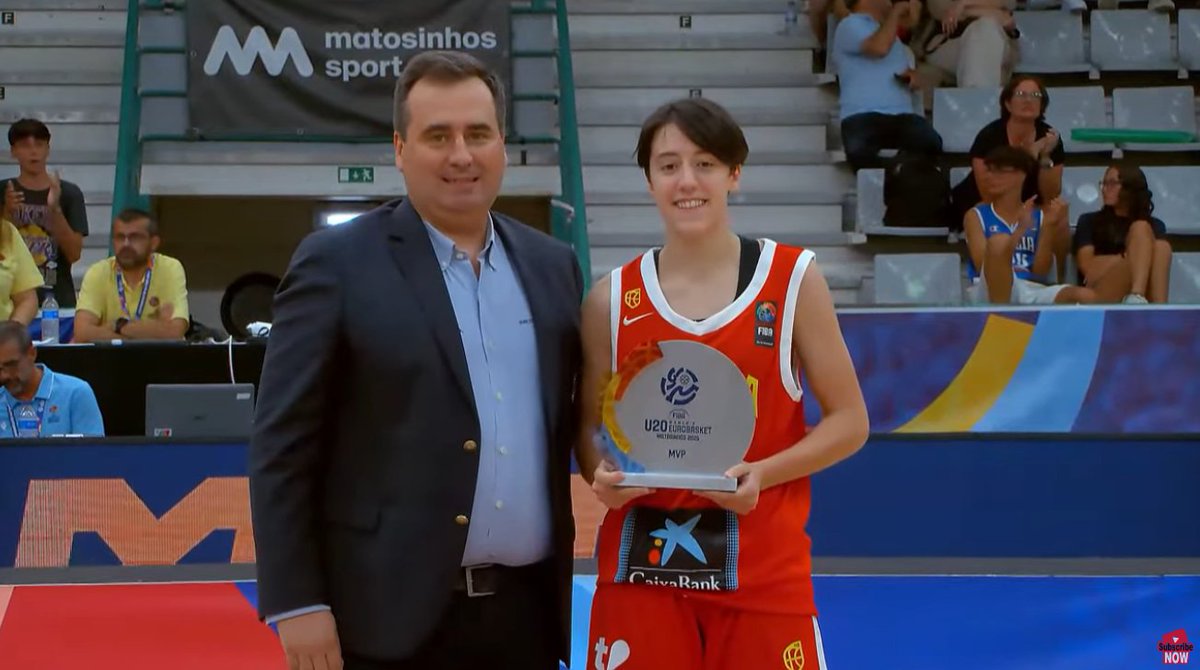 🌟 ¡Gina García se lleva el MVP del Eurobasket U20!

🇪🇸 👏 Después de estar en el mejor quinteto en el Eurobasket U18, se corona como MVP pese a la diferencia de edad