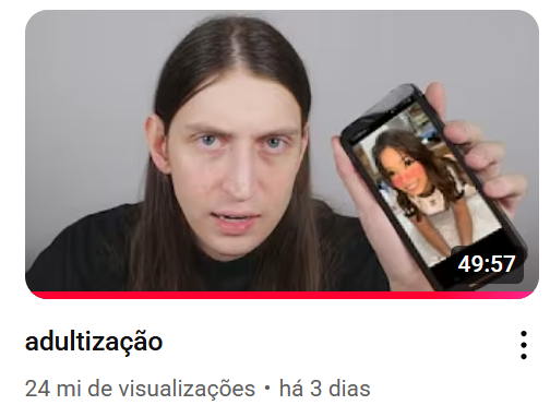 UM ALERTA AOS PAIS: ENTENDA COMO FUNCIONA O ALGORITMO DAS REDES

Quem me segue aqui está acostumado a ver conteúdos sobre economia e finanças... 

Mas me sinto no dever de alertar mais pessoas sobre os riscos apontados no pelo <a href="/Felcca/">Felca</a> no documentário sobre "adultização" que ele