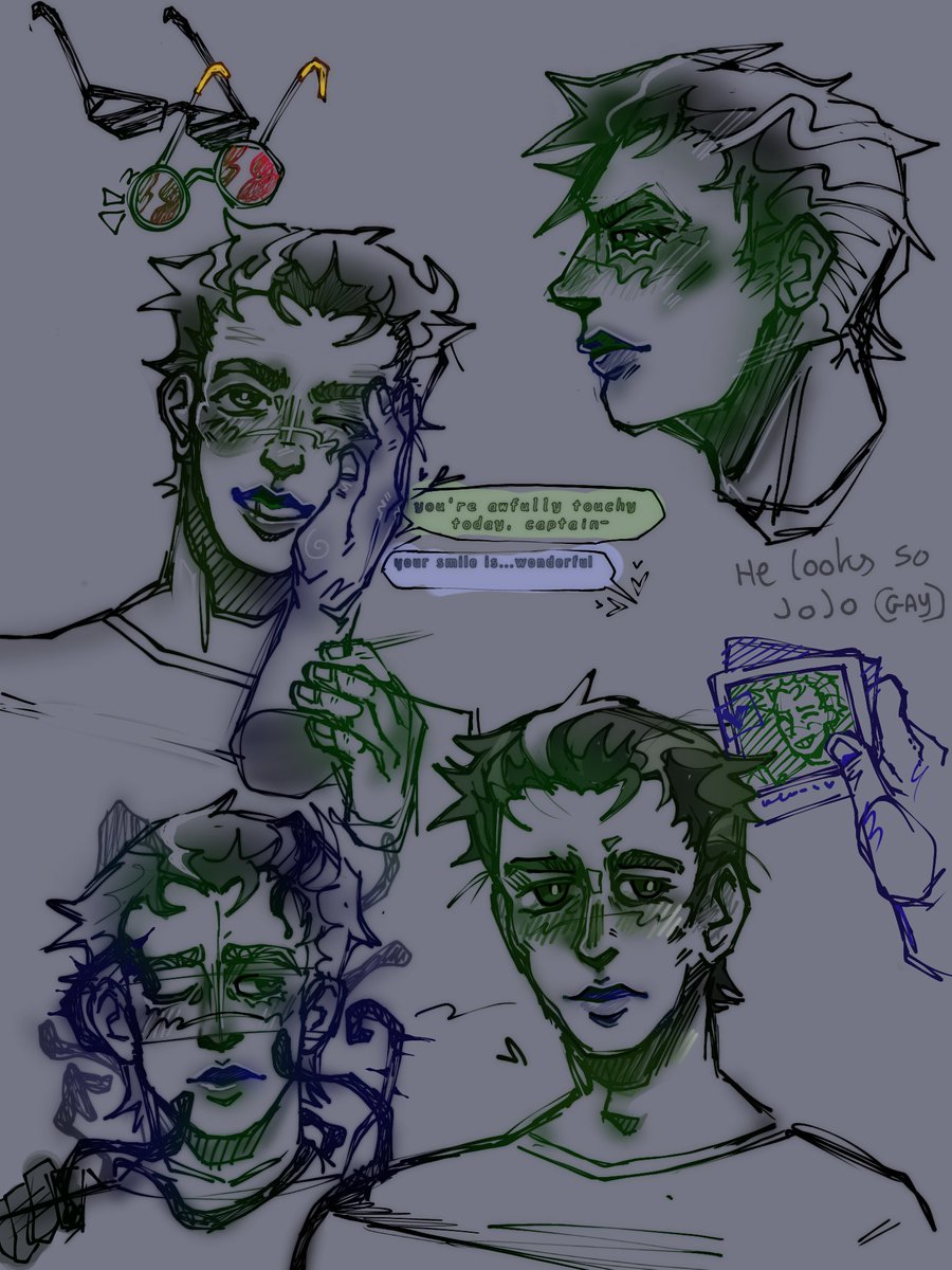 Fuck my life I can't draw him looking one way perfectly

#chrisker 
-_-_-_-_-_
Green
Blue