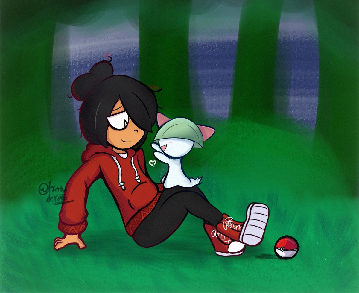 hierbadekato's tweet image. Maya y ralts ♥︎
#Ongezellig #Maya #Ralts #Pokemon