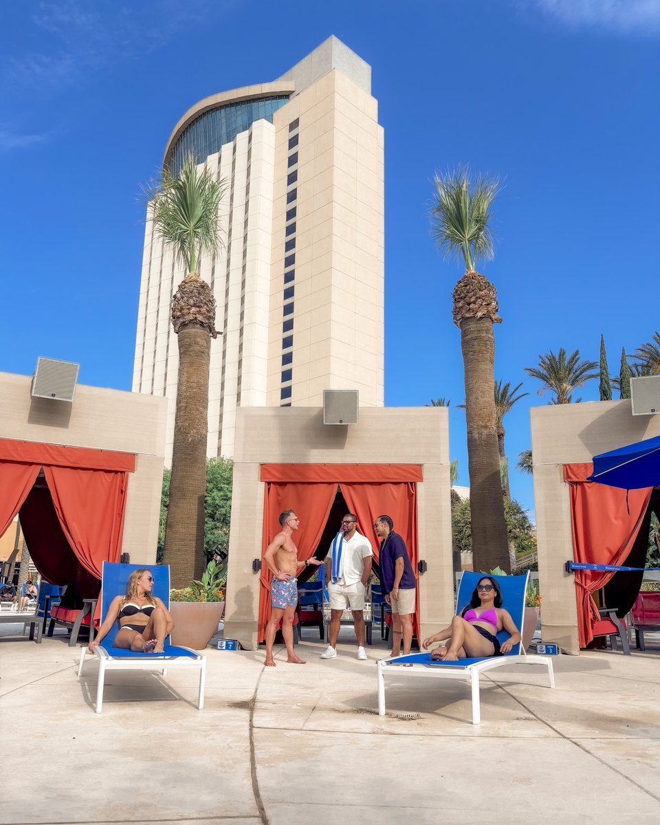 MorongoCasino's tweet image. Whether you&apos;re soaking up the sun, lounging in a cabana, or cooling off with your crew, Oasis Pool at Morongo is the spot to relax, recharge, and make memories. 🌴🍹🎶

Bring your besties, grab a drink, and let the good times flow!☀️🦩💦 

#morongo #morongocasino #OasisPoolVibes…