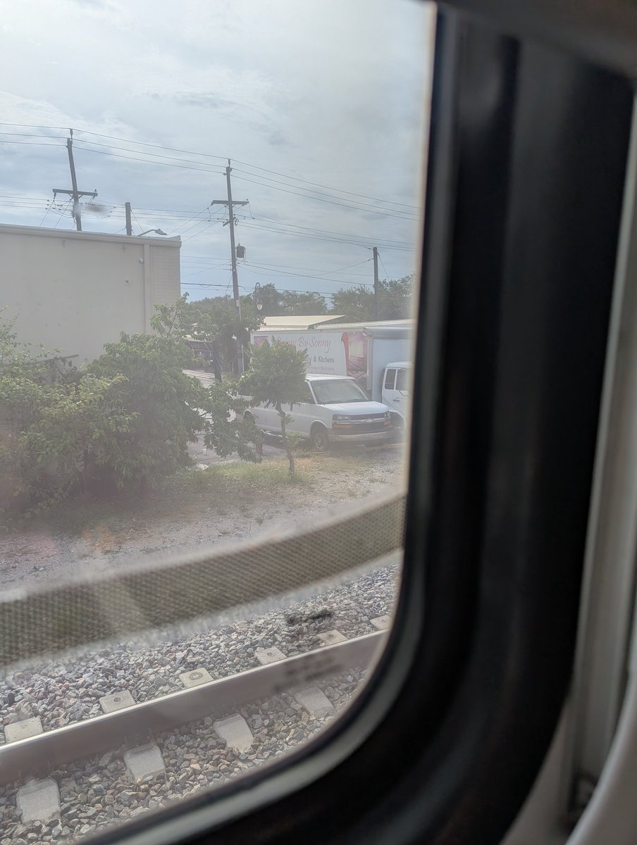RealmScientist's tweet photo. @GoBrightline another delay on track 8.10.2025 / this is the 2nd time this year that I have been delayed bc accident / honestly this is casting doubt this is reliable transportation/ #railauthority #railtransportation https://t.co/hDE8t7MRt9
