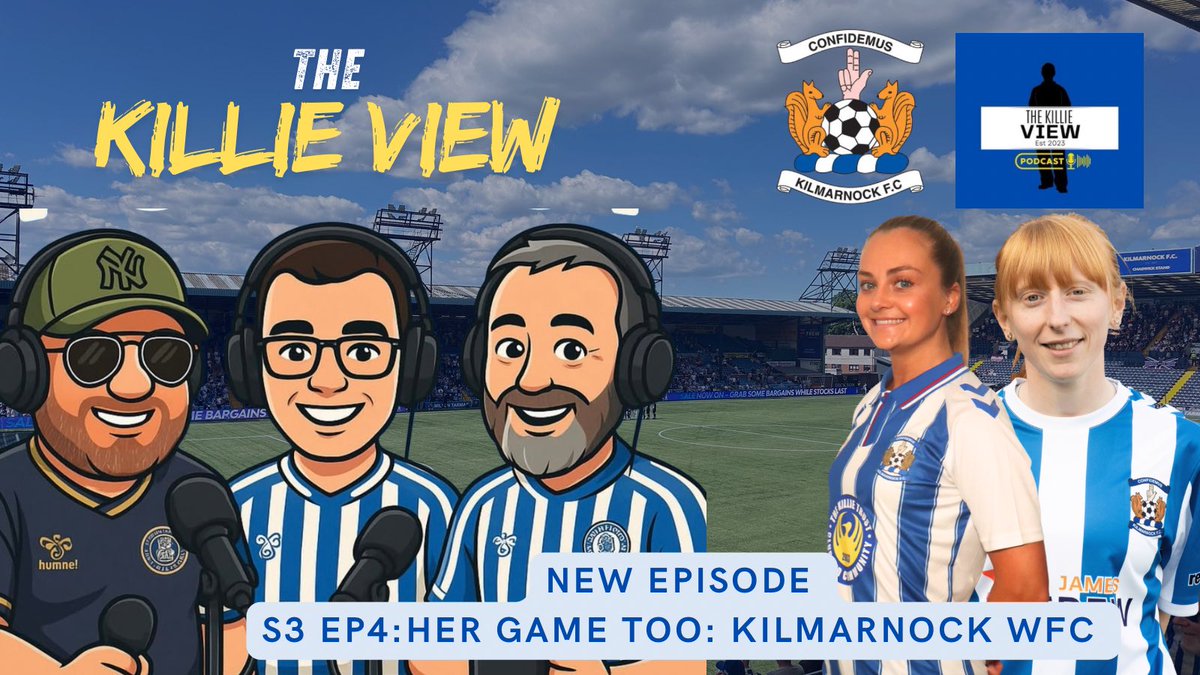 🗣️The Killie View Podcast 🎧 (@kfcview) on Twitter photo 🚨New Episode out now 🫡🔵⚪️
S3️⃣EP4️⃣:HerGameToo: KWFC
<a href="/salopiankillie/">Martin Wall</a> <a href="/StephenHopes1/">Stephen Hopes</a> & <a href="/LaurieFinlayson/">Laurie Finlayson</a> with guests <a href="/RobinsonAbs/">Abby Robinson</a> & <a href="/lauraemcl/">Laura</a> from <a href="/KilmarnockWFC/">Kilmarnock FC Women</a>
🥬 Hibs Hibsed it
🚀 Brannan D’or
🔗 Dackers link up play
📈 Stats via Fotmob
💨 Watson, Polworth working hard
💥 🚨New Episode out now 🫡🔵⚪️
S3️⃣EP4️⃣:HerGameToo: KWFC
<a href="/salopiankillie/">Martin Wall</a> <a href="/StephenHopes1/">Stephen Hopes</a> & <a href="/LaurieFinlayson/">Laurie Finlayson</a> with guests <a href="/RobinsonAbs/">Abby Robinson</a> & <a href="/lauraemcl/">Laura</a> from <a href="/KilmarnockWFC/">Kilmarnock FC Women</a>
🥬 Hibs Hibsed it
🚀 Brannan D’or
🔗 Dackers link up play
📈 Stats via Fotmob
💨 Watson, Polworth working hard
💥
