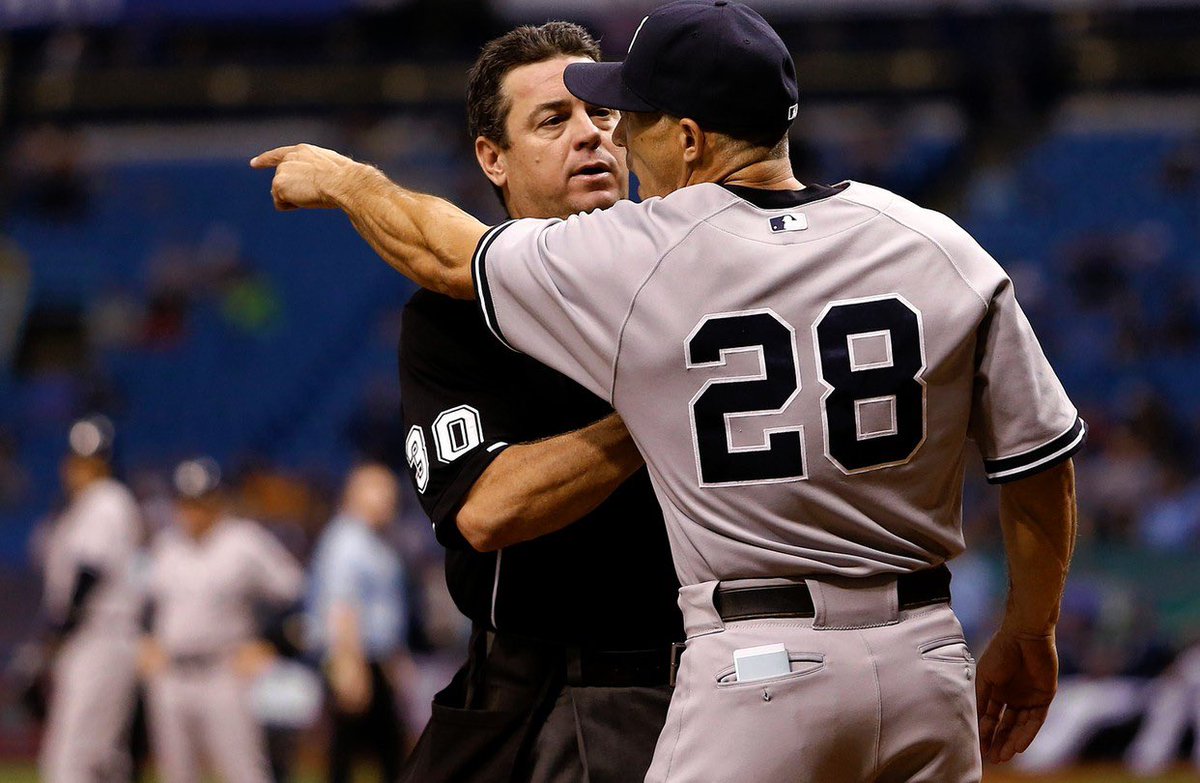Leo_NYY's tweet photo. Girardi wore #28 chasing the Yankees’ 28th title. Moving on from him wasn’t just firing a manager, it was stepping miles away from ever getting #28. Not saying he was perfect, but they replaced him with a soft clown on the total opposite end. #FireBoone https://t.co/MY6VwvVKm7