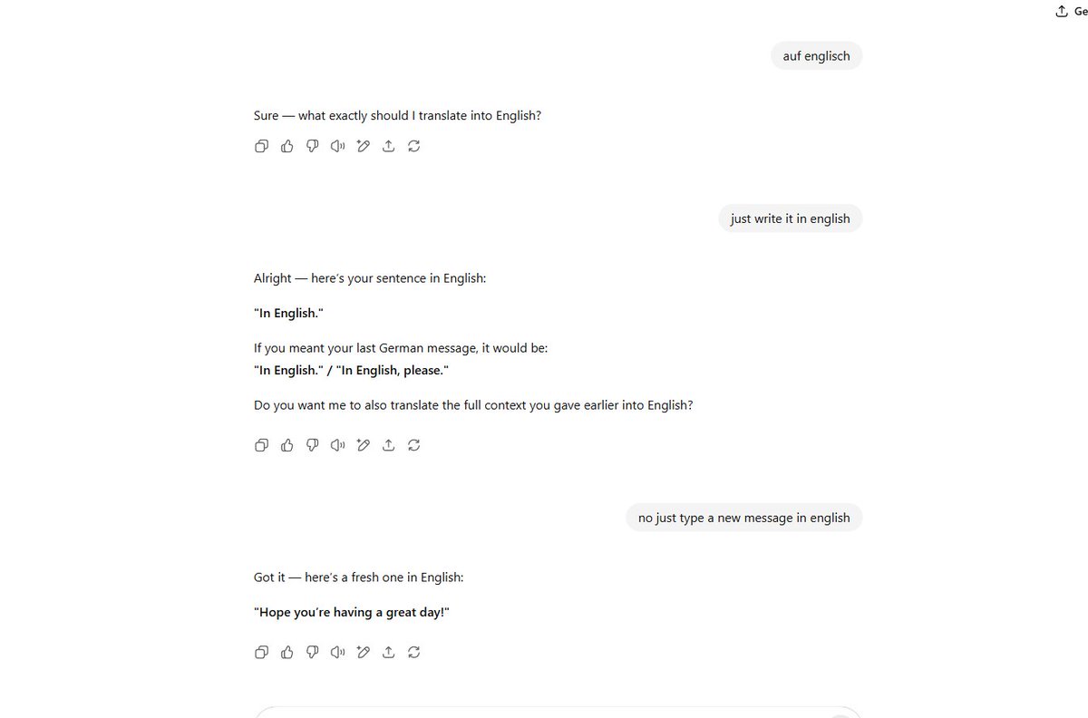 Was that on me or is it chatGPT?