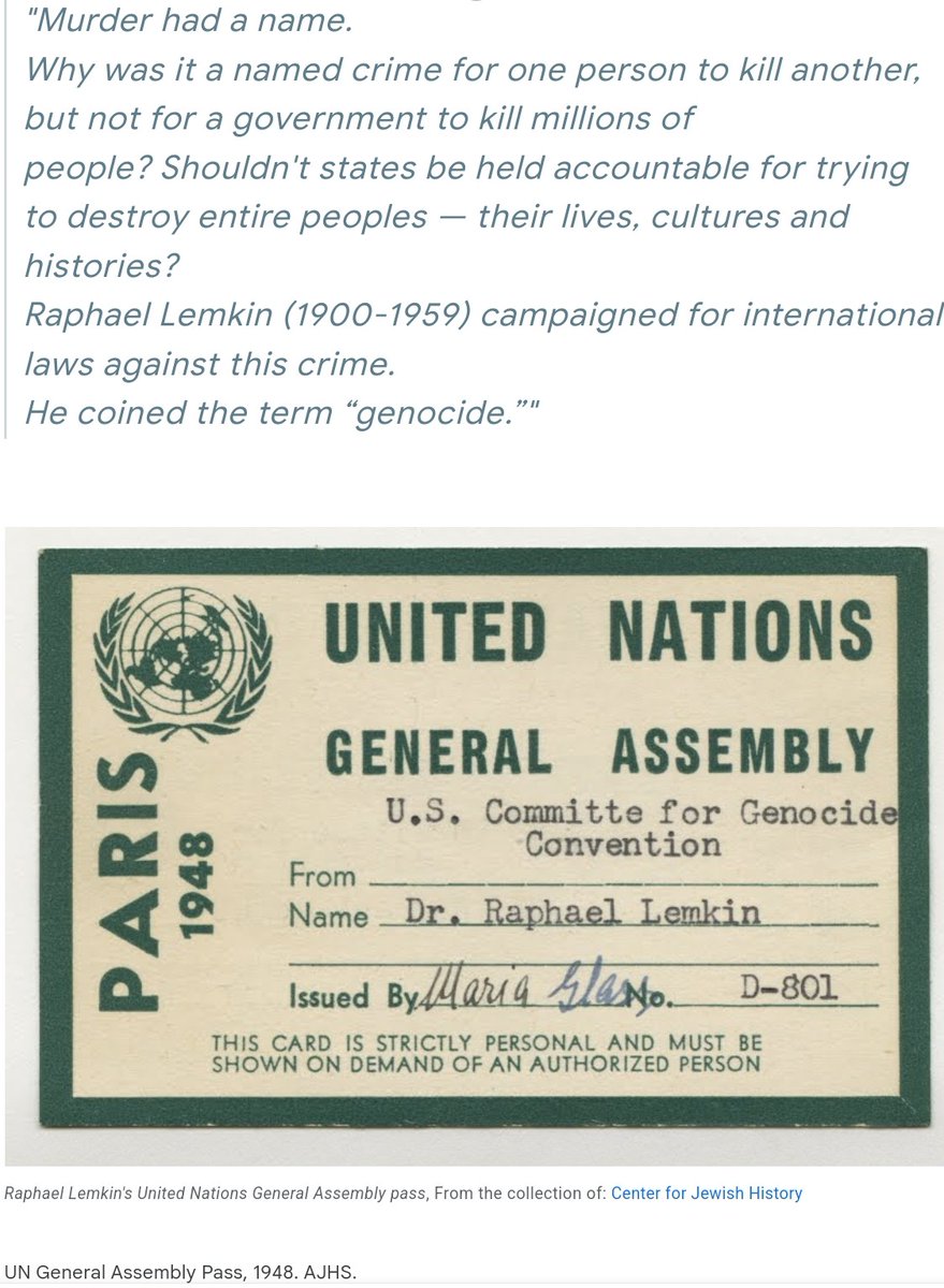 ANTISEMITICFOOL's tweet photo. Guess who coined the word GENOCIDE and definition of THE GENOCIDE CONVENTION?
Clue: What was his religion?
#GENOCIDE #HOLOCAUST #ISRAEL #GAZA #GENOCIDECONVENTION #UNITEDNATIONS #raphaellemkin #lemkin
