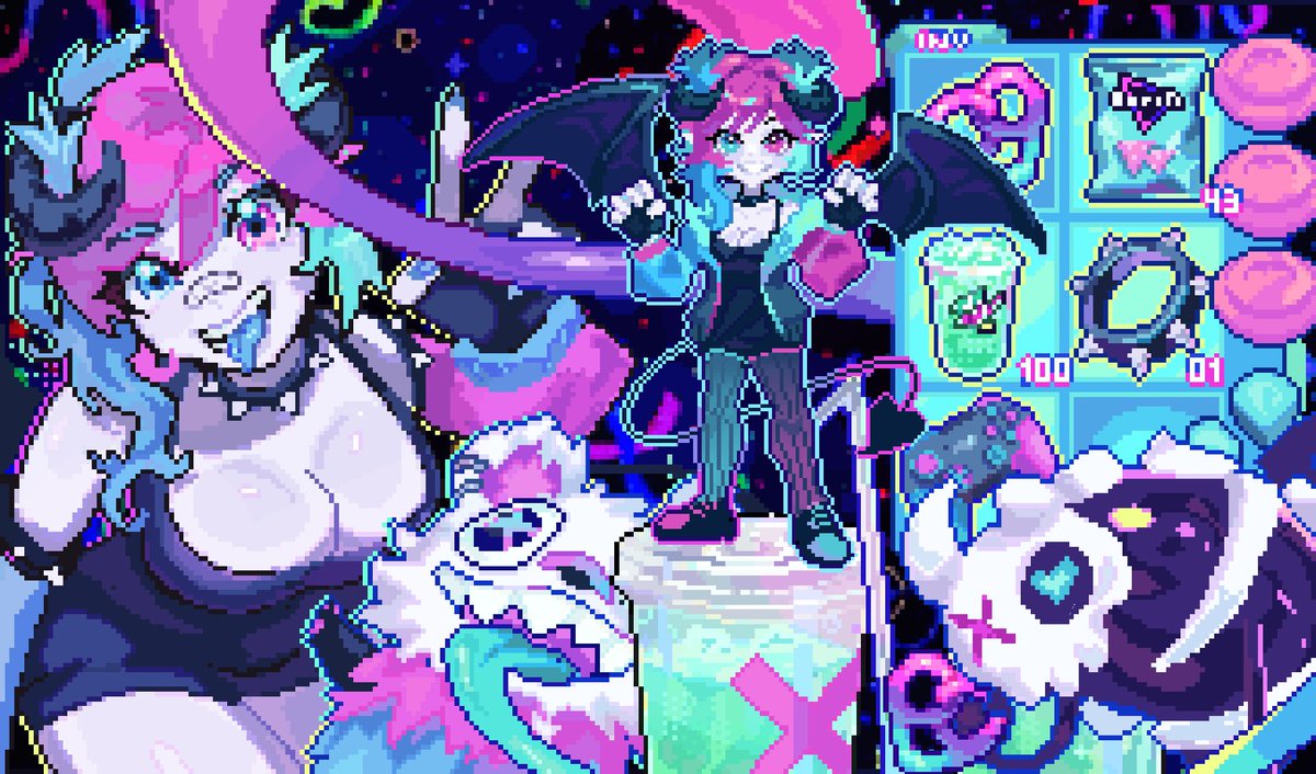 Mil_zery's tweet photo. Baja blast to the max #FreamART #pixelart https://t.co/gEBbS4CMsF