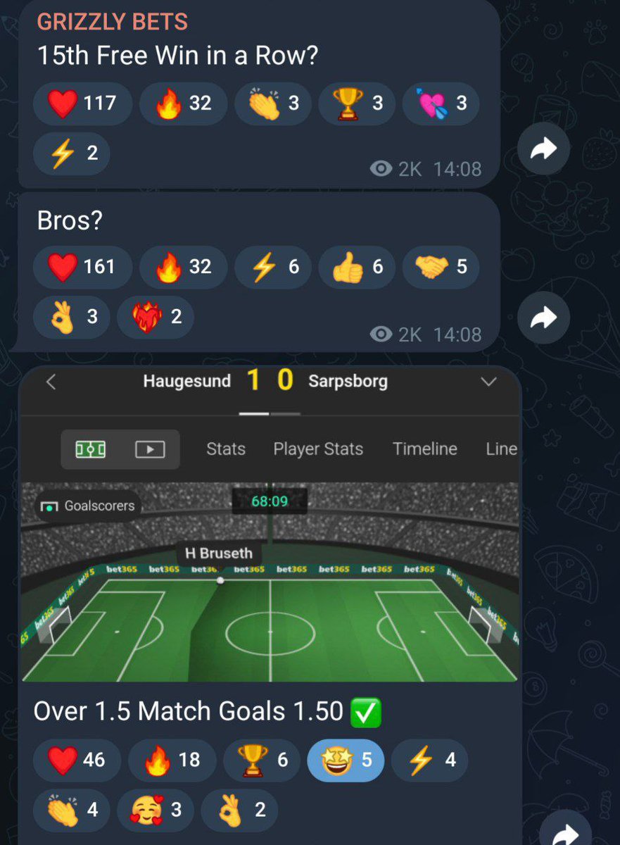 grizzlybetslive's tweet photo. #15WINSINAROW #BIGLOVE

Join our FREE CHANNEL:
https://t.co/0ygE0FzRSD

Awesome 💸 Grizzly is currently very popular and we make great CASH together every day ❤️

We love you and do our best every day for the best results 👍 who loves us? Thumbs up ❤️✅

#SPORTBETTING #TIPS #FYP #LOVE