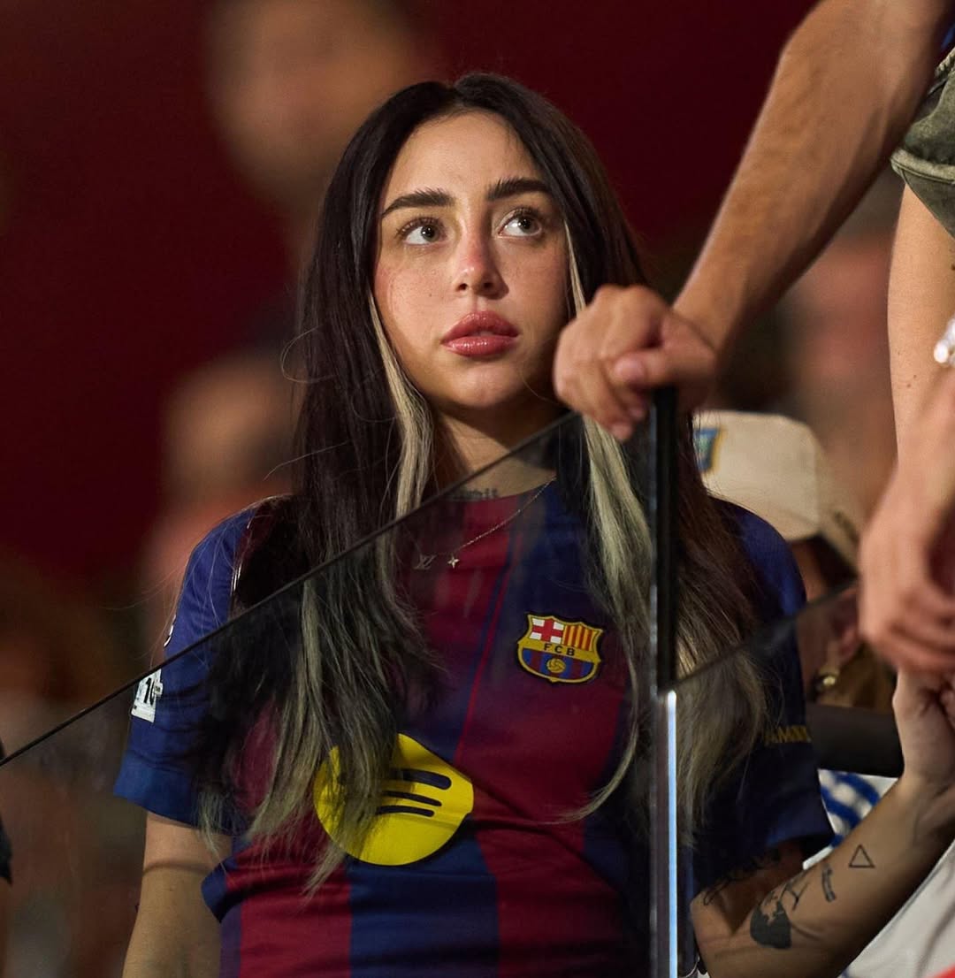 Nicki Nicole en el partido del <a href="/FCBarcelona_es/">FC Barcelona</a> el día de hoy.