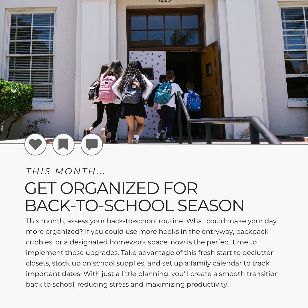 NicoleSellsOKC's tweet image. THIS MONTH… Get Organized for Back-to-School Season! 🎒📅

Need tips on organizing your home or finding a space that fits your family’s needs? Let’s connect!
#BackToSchool2025 #GetOrganized #FamilyRoutine
