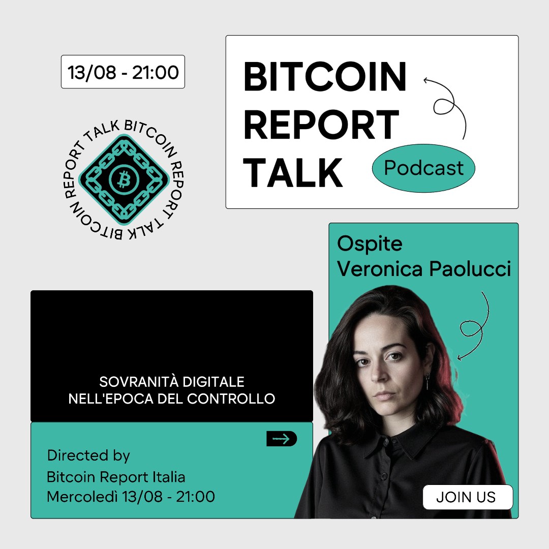⚡️ CI SIAMO. ARRIVA LA NUOVA PUNTATA DEL NOSTRO PODCAST. ⚡️

🎙 Mercoledì 13 Agosto, ore 21:00
💣 Live su YouTube e Twitch
👤 Ospite: Veronica Paolucci

#BitcoinReportItalia #Bitcoin #BTC #GdF #GuardiaDiFinanza #Privacy #Hacker #CyberSecurity #Blockchain #Cripto #Crypto